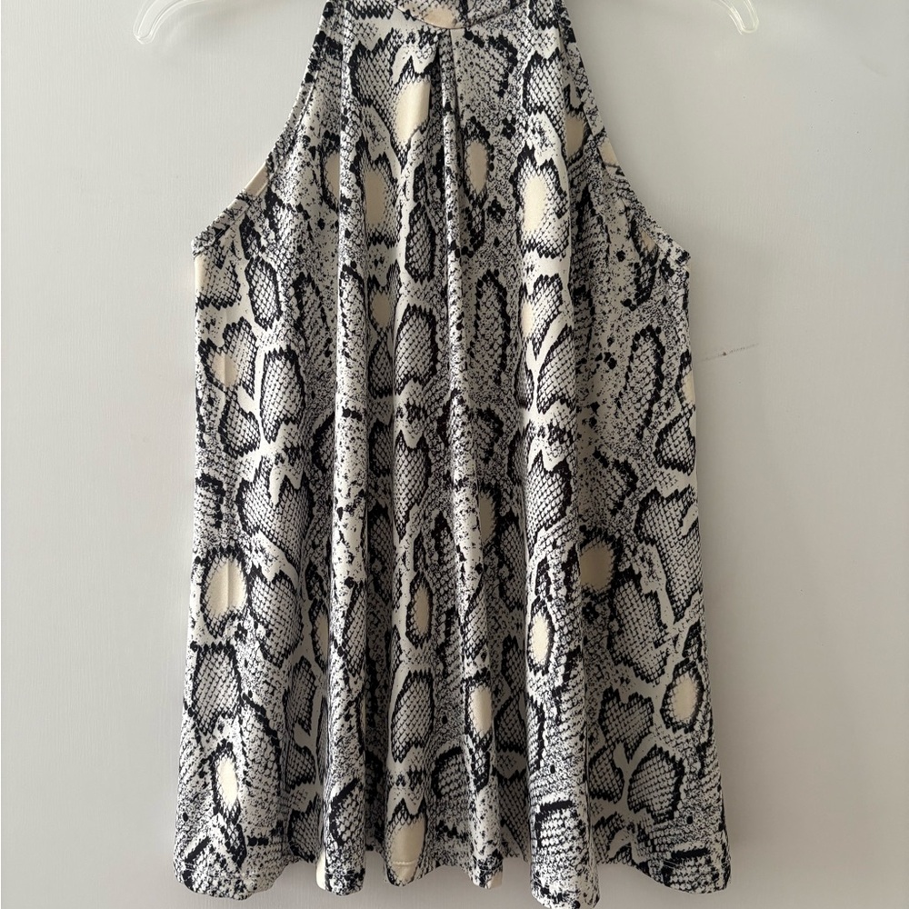 Snake Print Halter Top